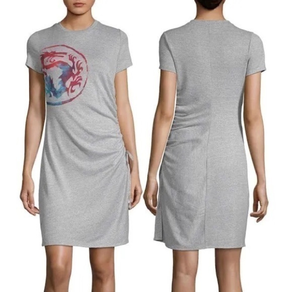 Disney princess gray short sleeve sweater dress large